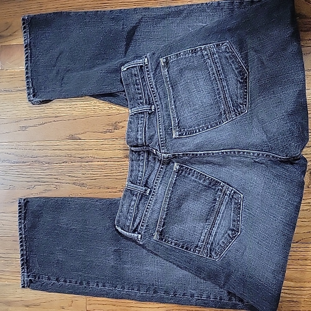 Men's Black Denim Jeans - Picture 3 of 6